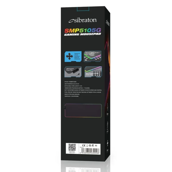 موس پد گیمینگ سیب راتون مدل SMP5105G RGB